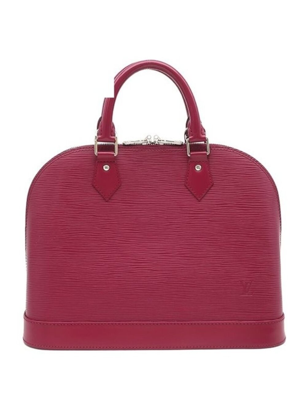 Louis Vuitton Handbag Alma PM Epi Leather Fuchsia Silver